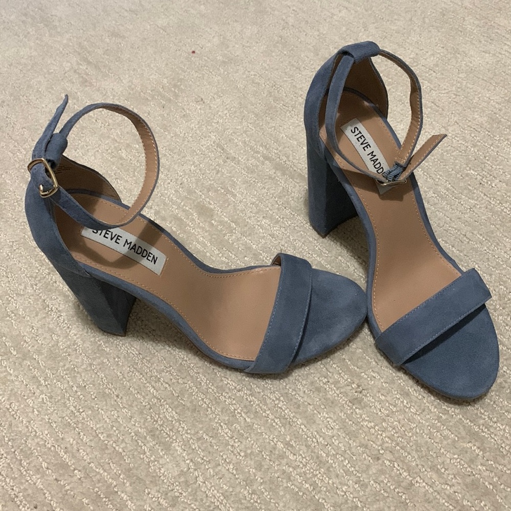 Steve Madden Carrson Blue Heels